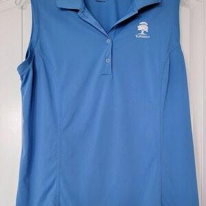 Adidas Women's Sleeveless Pure Motion Golf Shirt with TOFTREES Logo Size L